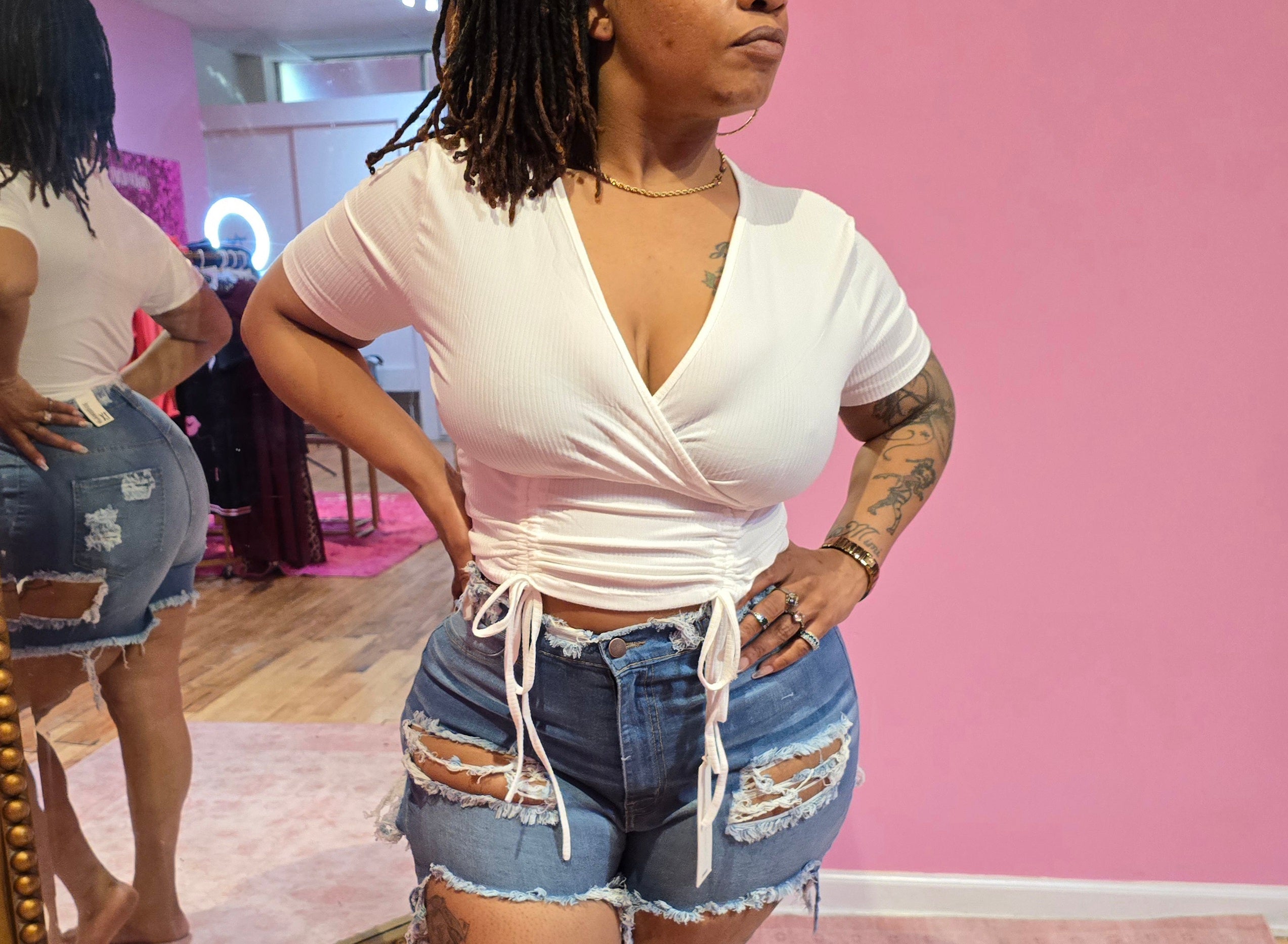 TIE ME UP TOP available in black & white