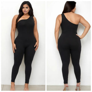 "BAWDY" ASYMMETRICAL JUMPSUIT