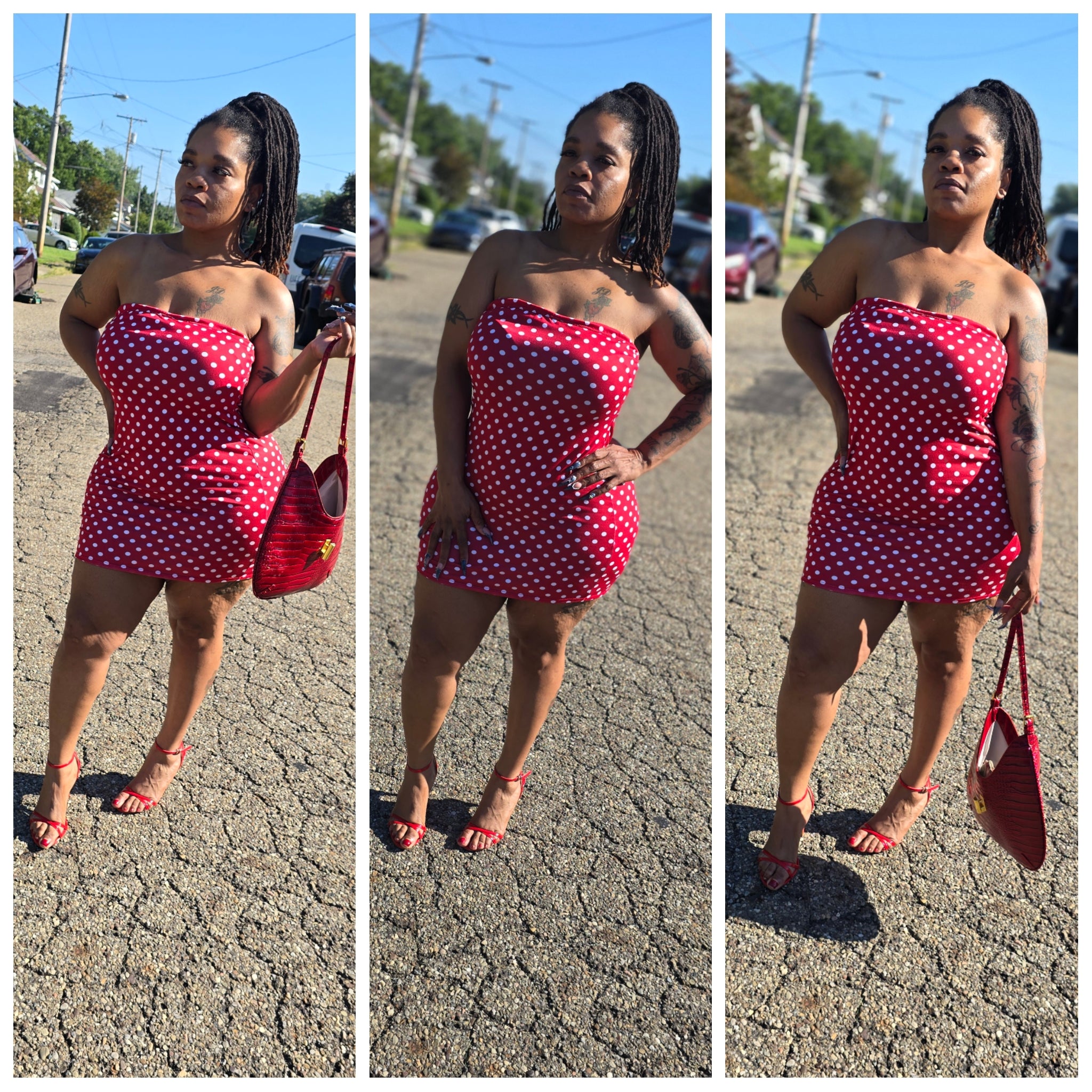 "Pop Out" mini  Dress