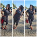"POP OUT" CAPRI JUMPSUIT