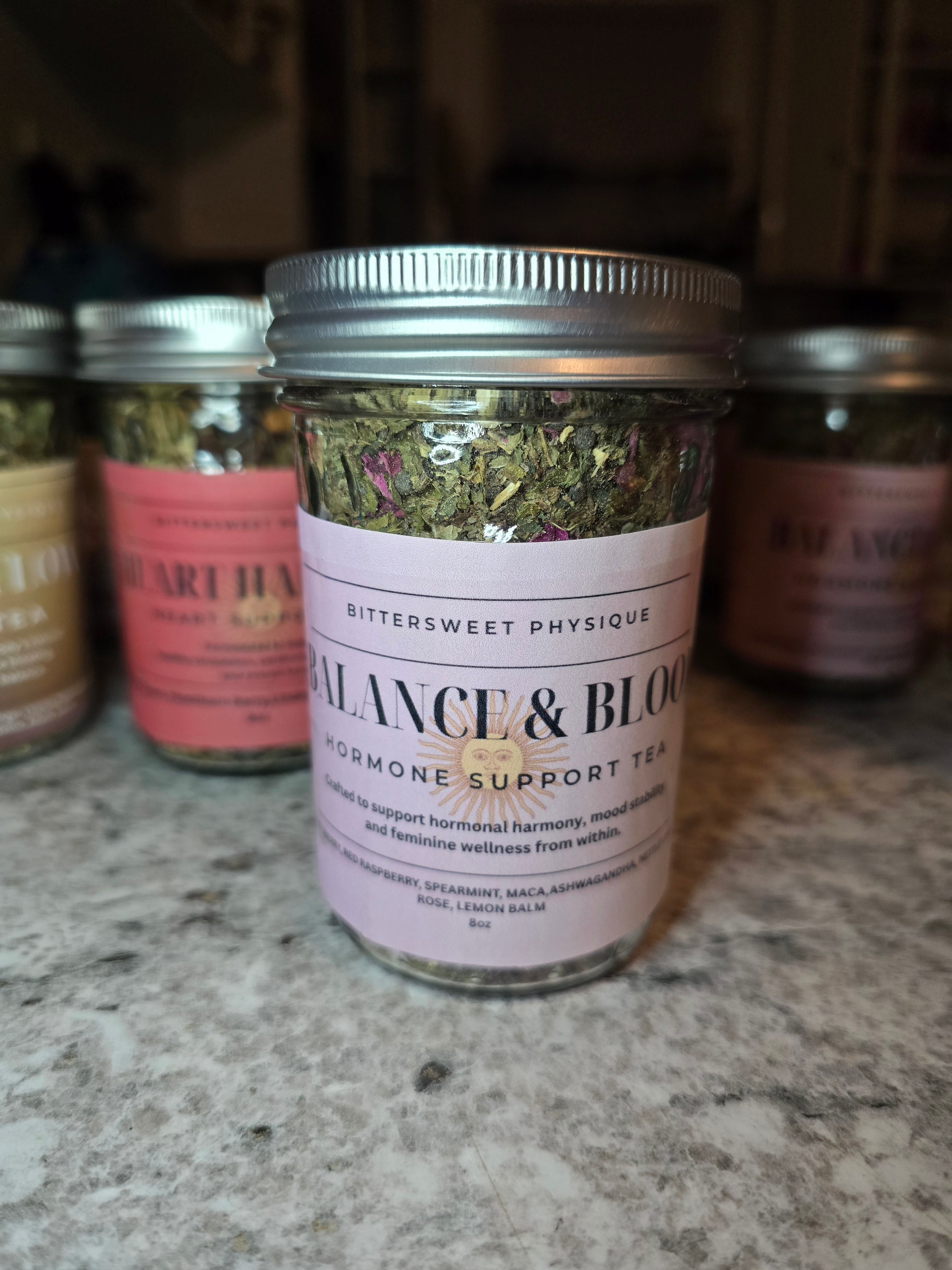 BALANCE & BLOOM- Hormone Support Herbal Tea Blend – Curved Heavy